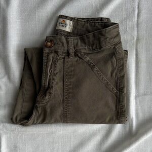 Marine Layer Earthy Green cropped pants